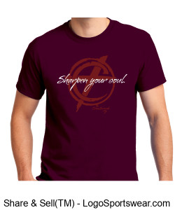 CASUAL: Sharpen Your Soul (Red Tee) Design Zoom